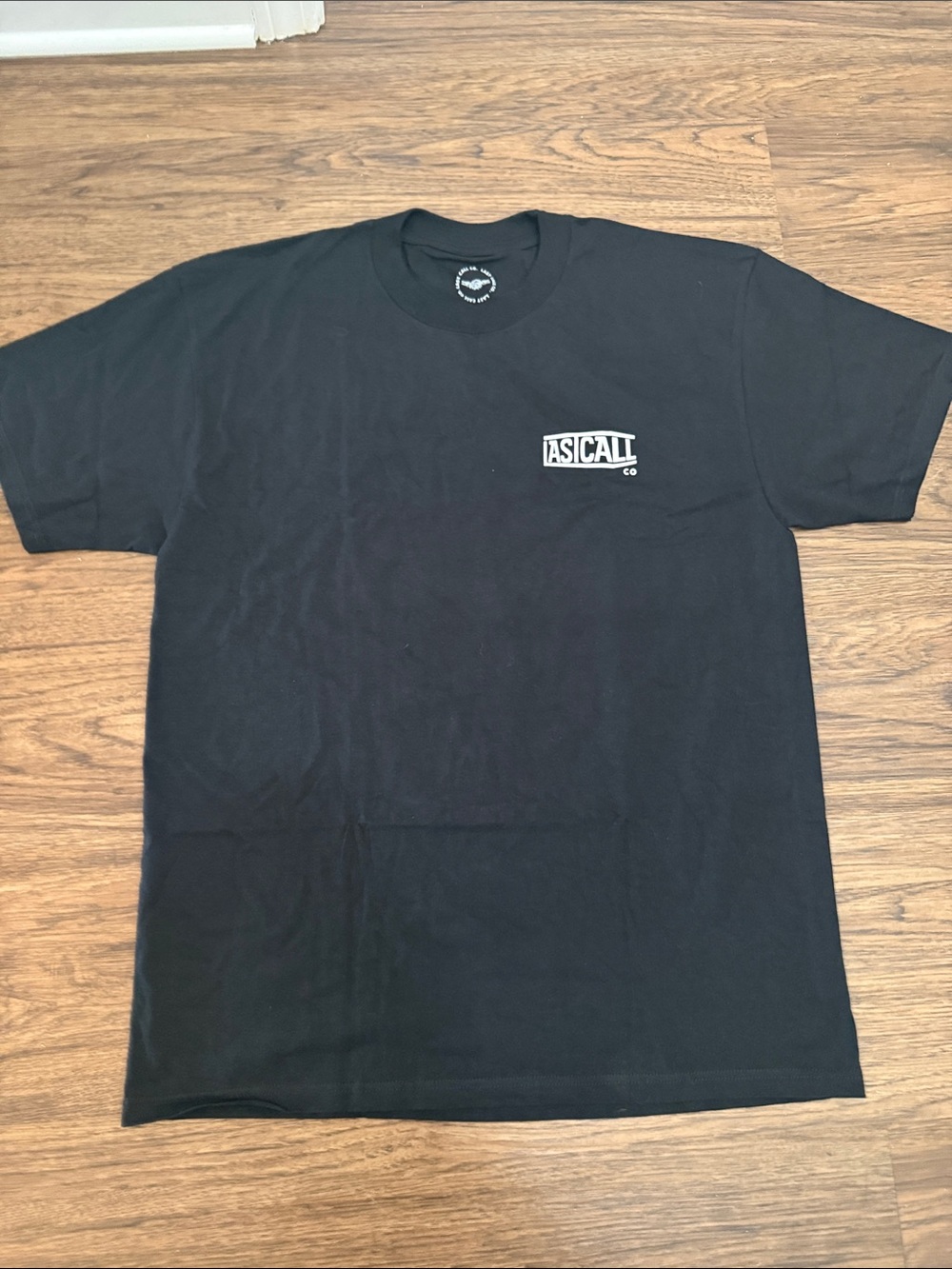 NWOT Men's Black Logo Crew T-Shirt